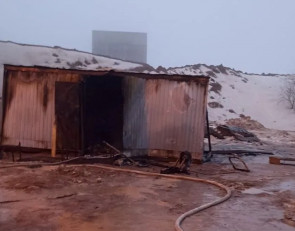 Пожар в бытовке