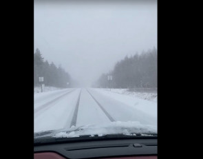 трасса в снегу