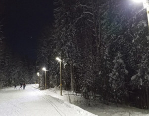 лыжи_Фонтаны_лыжня