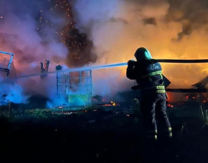 Пожар в Пряжинском районе