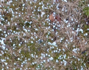 Апрельский град в Кинелахте