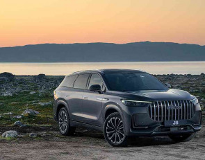 машина на закате