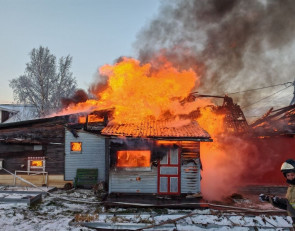 Пожар в Кеми