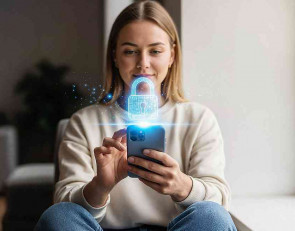 девушка с телефоном