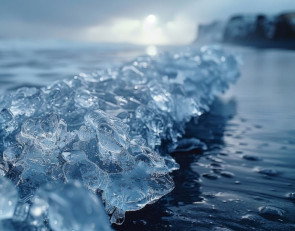 Лед на водоеме