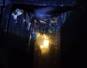 Пожар в Медвежьегорске