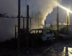 Пожар в Медвежьегорске