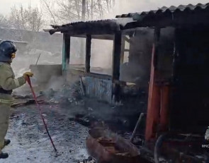 Пожар в Минусинске