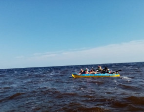 Туристы на Белом море