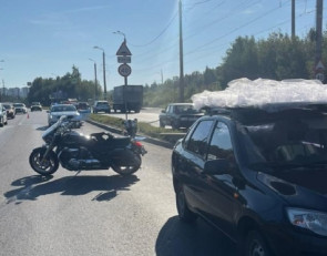 Мотоцикл после аварии
