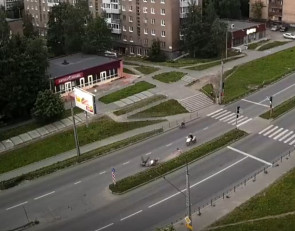 упавший байкер