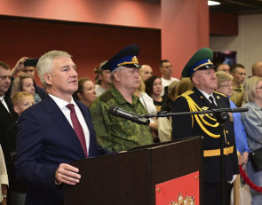 Артур Парфенчиков на присяге