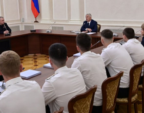 Парфенчиков на встрече с пограничниками