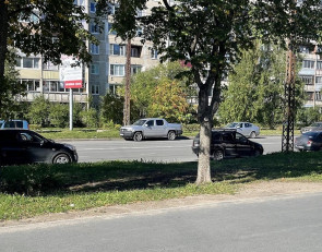 Авария на тротуаре