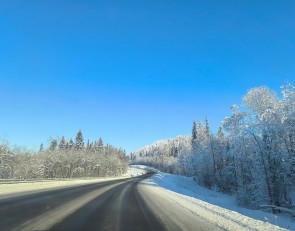 дорога зимой
