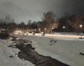 Набережная Лососинки в Петрозаводске