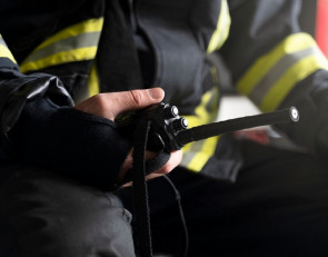 Пожарный за работой