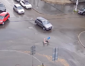 Провал в асфальте