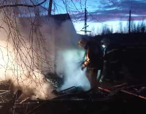 Пожар в Пряже