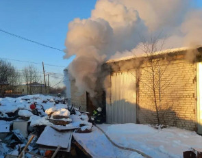 Пожар в Пудоже