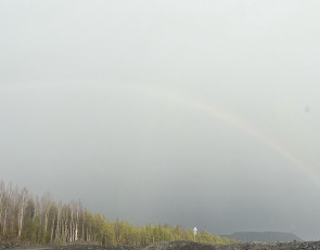 Радуга над карьером в Костомукше