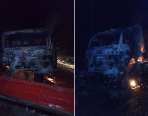 КамАЗ после пожара