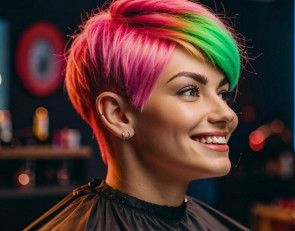 девушка в парикмахерской