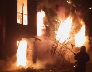 Пожар в Суоярви