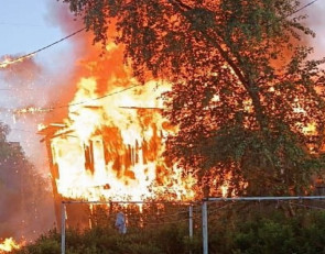 Пожар в Беломорске