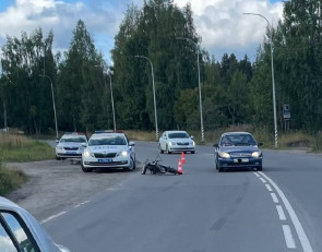 Авария с велосипедистом