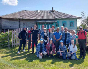 волонтеры на острове Кижи