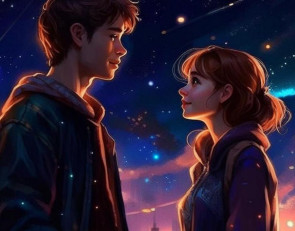 девушка и молодой человек смотрят друг на друга