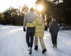 зимний день с семьей