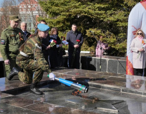 зажжение вечного огня в кондопоге