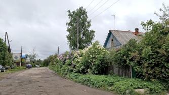 Пасмурная погода в карельском селе