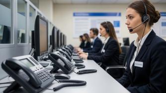 Операторы кол-центра отвечают на вопросы