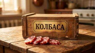 коробка колбасы