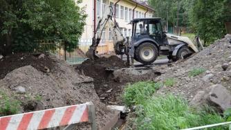 земляные работы на ул.Кузьмина