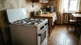 газовая плита на кухне