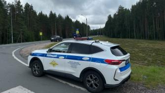 машина гаи на трассе кола