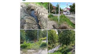 канализационные стоки у парка в Лахденпохье