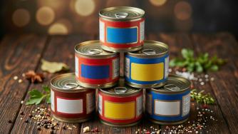 банки консервов на столе