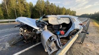 автомобиль попавший в ДТП в Карелии