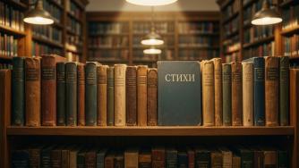 полка с книгами