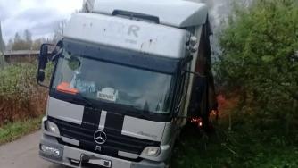 возгорание в грузовике