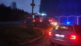 пожарные и гаи на месте происшествия
