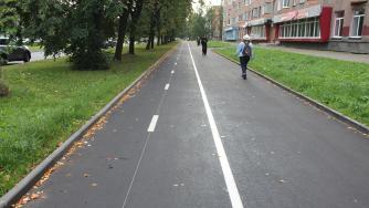 отремонтированный тротуар