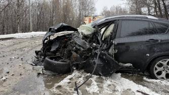 разбитый BMW