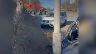 авария с автокраном