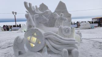 снежная скульптура